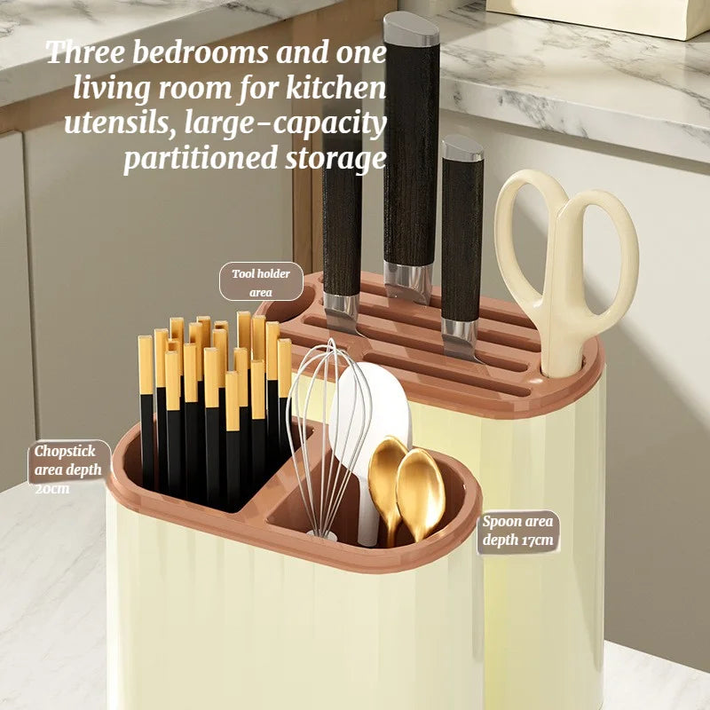 Kitchen Knife Holder, Storage Rack, Household Vegetable Board Storage Rack, Countertop Drain, Chopstick Holder, Cutting Board