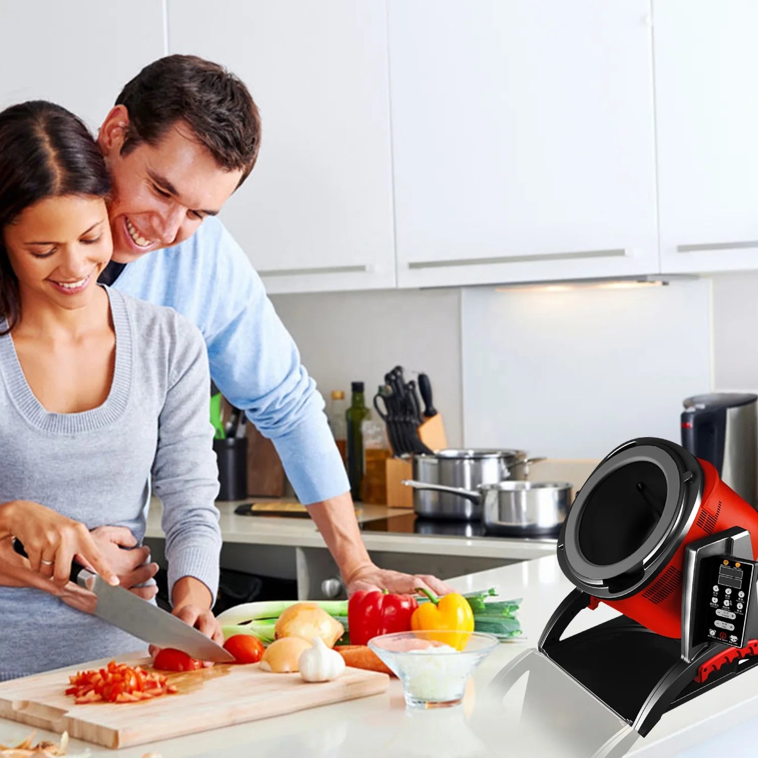 Kitchen equipment, automatic cooking machine, intelligent drum type