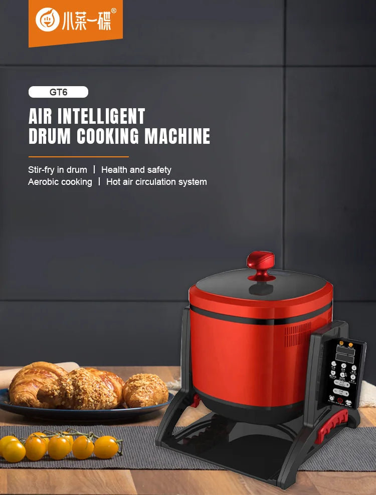 Kitchen equipment, automatic cooking machine, intelligent drum type