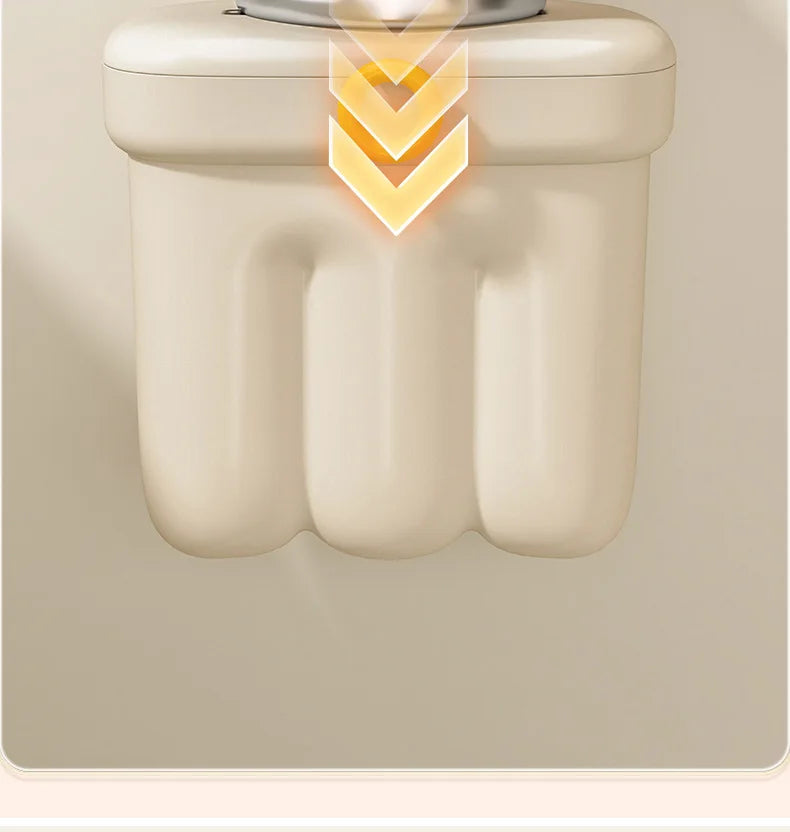 Kitchen garbage bin, household with lid, wall mounted garbage bin, no bending, large capacity, bathroom, hanging garbage bin