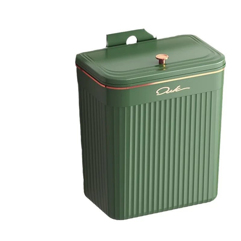 Kitchen Trash Can with Lid, Hanging Trash Can, Wall Mounted, Toilet, Living Room, Basebasket, Storage Bucket, Kitchen Waste
