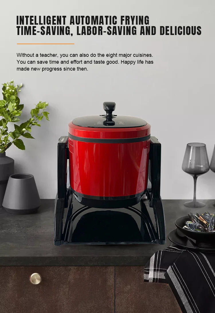 Kitchen equipment, automatic cooking machine, intelligent drum type