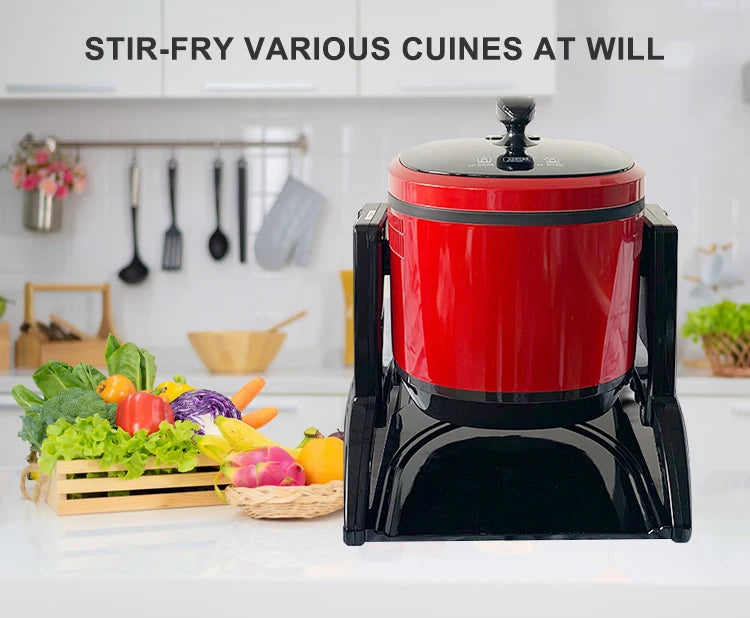 Kitchen equipment, automatic cooking machine, intelligent drum type