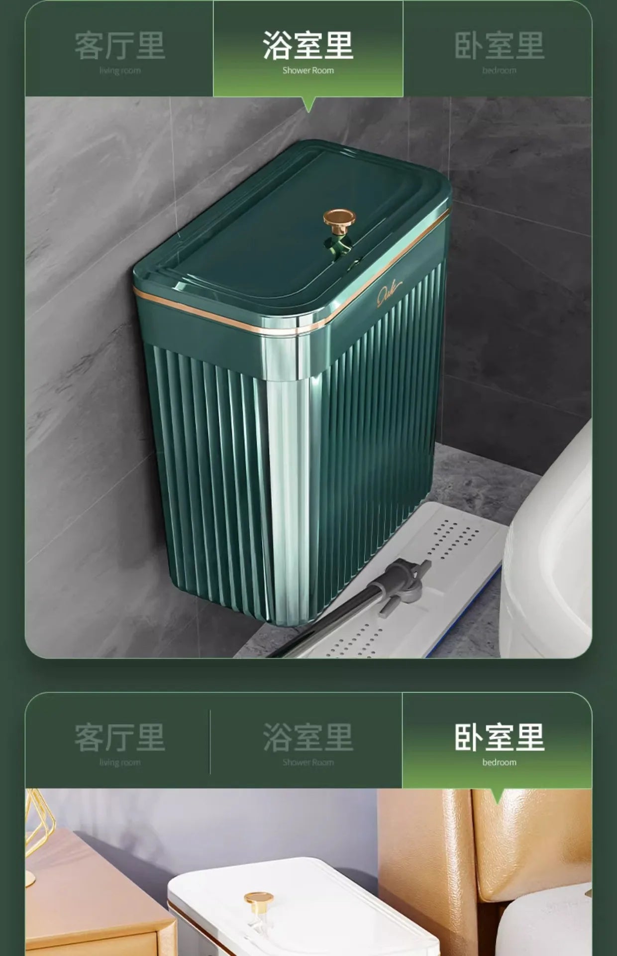 Kitchen Trash Can with Lid, Hanging Trash Can, Wall Mounted, Toilet, Living Room, Basebasket, Storage Bucket, Kitchen Waste