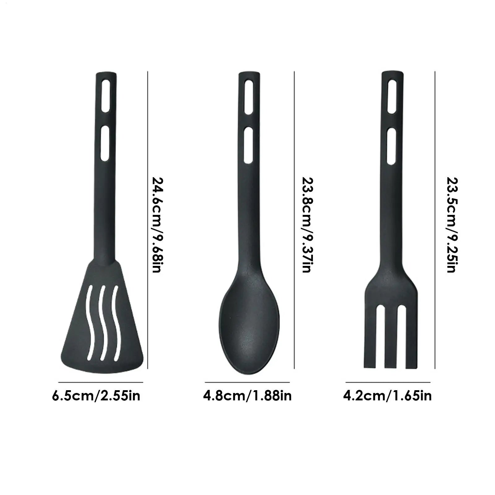 Kitchen Tool Set Nylon Cooking Tools Set Sturdy Cutlery Kit With Non-Stick Spatulas Comfortable Handle Cookware Accessories